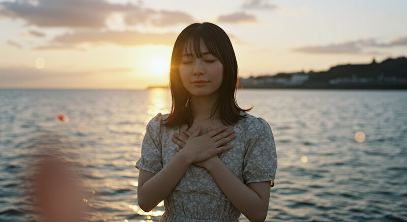 祈る女性
