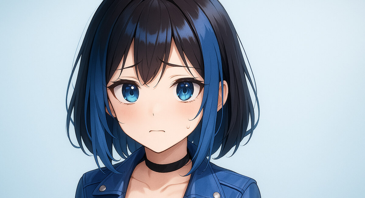 不安そうなVtuber