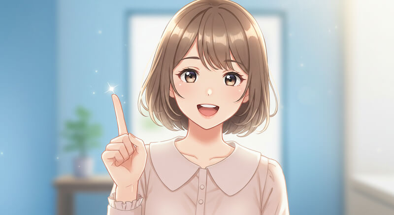 ポイントを説明するVtuber