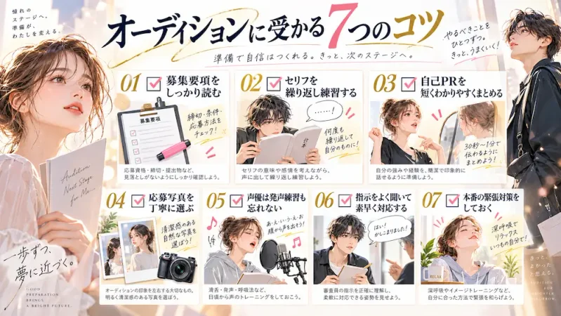 オーディション合格への7つのコツ